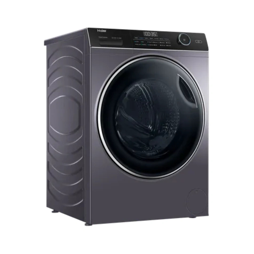 Haier 8 Kg Front Load Fully Automatic Washing Machine | Super Drum | Direct Motion Motor | AI DBS