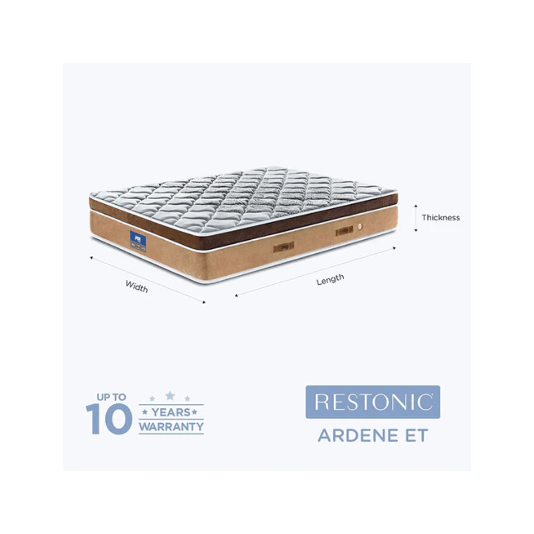 Peps Restonic Ardene Euro Top 8 inch Pocketed Spring Mattress With Free Pillow