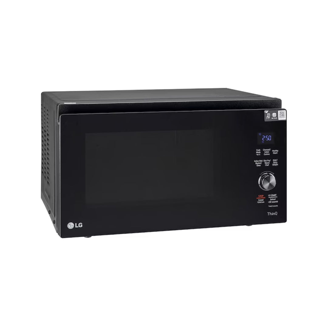 LG 32 L Scan-To-Cook Charcoal Microwave Oven |  32L Wi-Fi enabled Microwave Oven | Ghee in 12 minutes | Diet Fry™ & 30 Heart Friendly Recipes