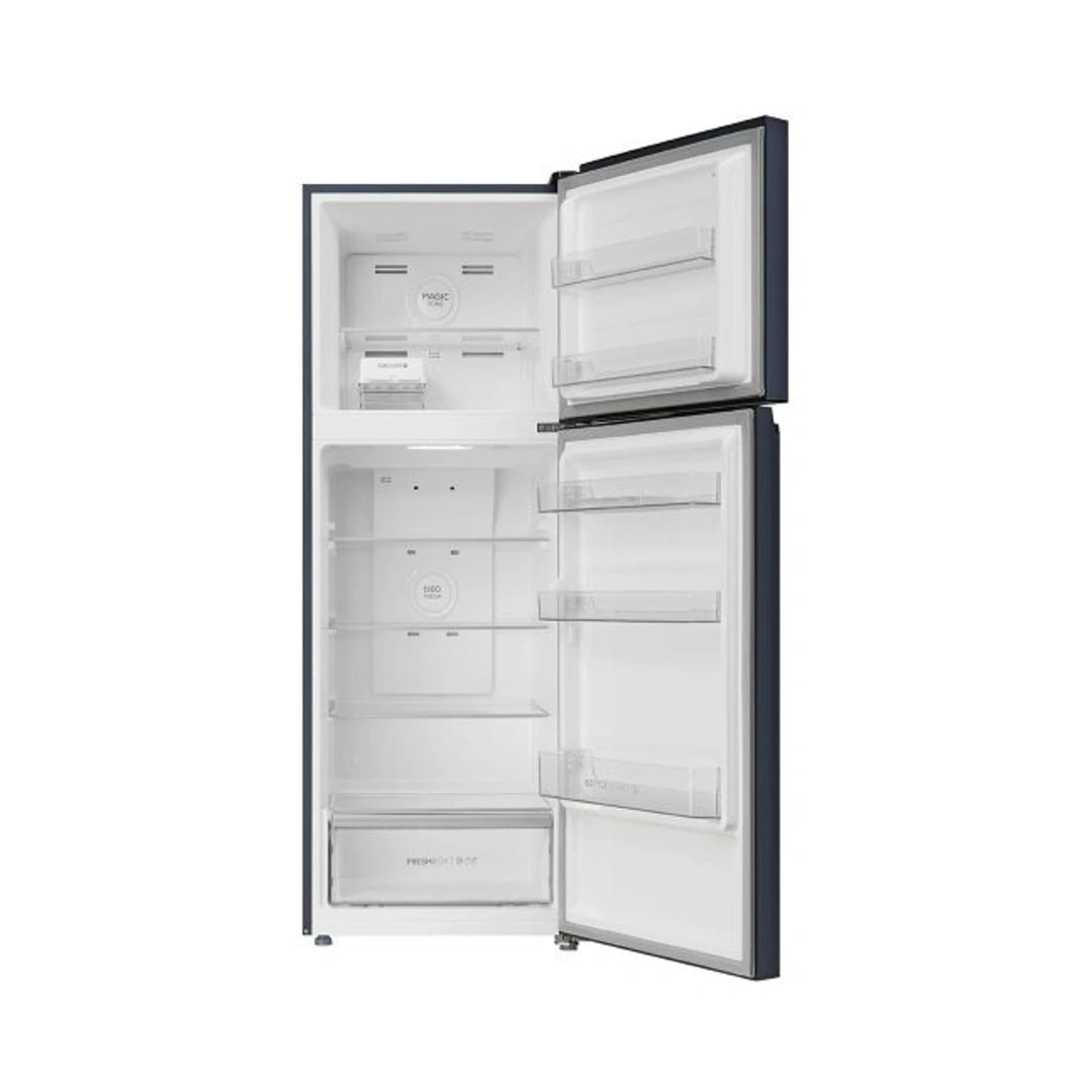 Haier | 358L 3 Star Double Door Refrigerator | External LED Display Panel | Energy Efficient | Toughened Glass Shelves