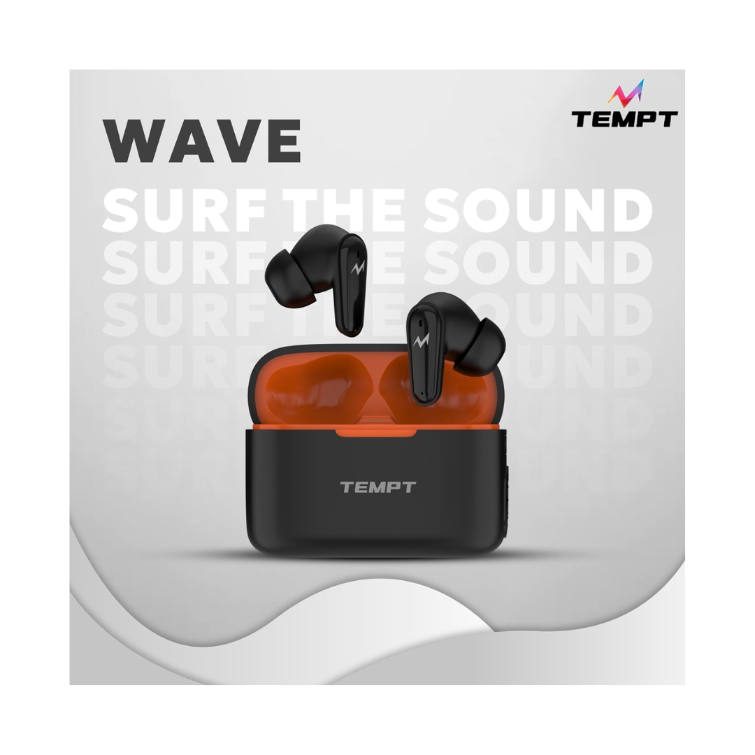 Tempt Wave Bluetooth TWS Earbuds - HD Sound
