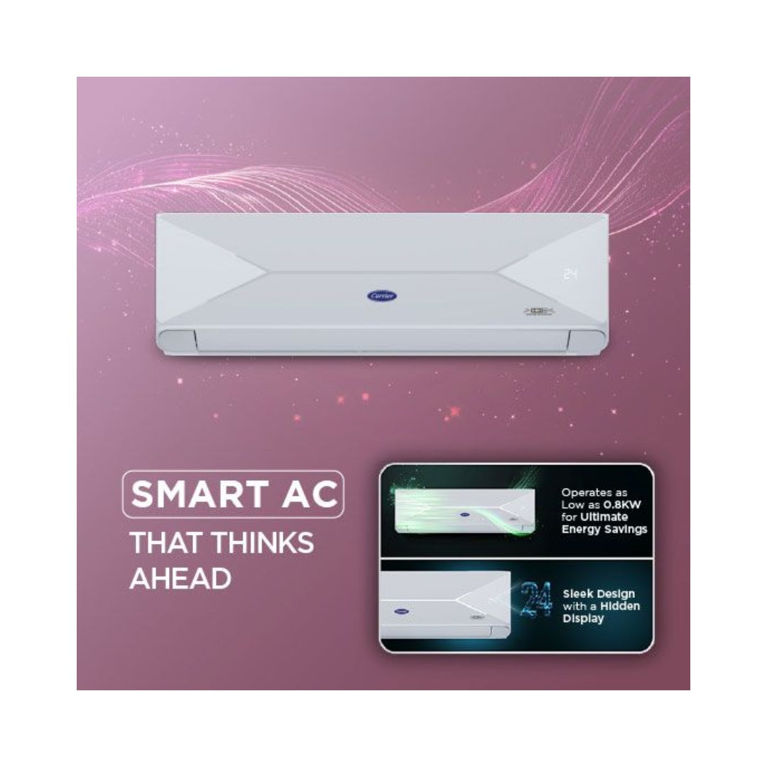 Carrier 1.5 Ton, 3 Star XCEED EDGE Gxi Split Inverter AC | High Ambient Working 52 | FlexiCool (6 in 1) Inverter Technology | Refrigerant Leakage Detector