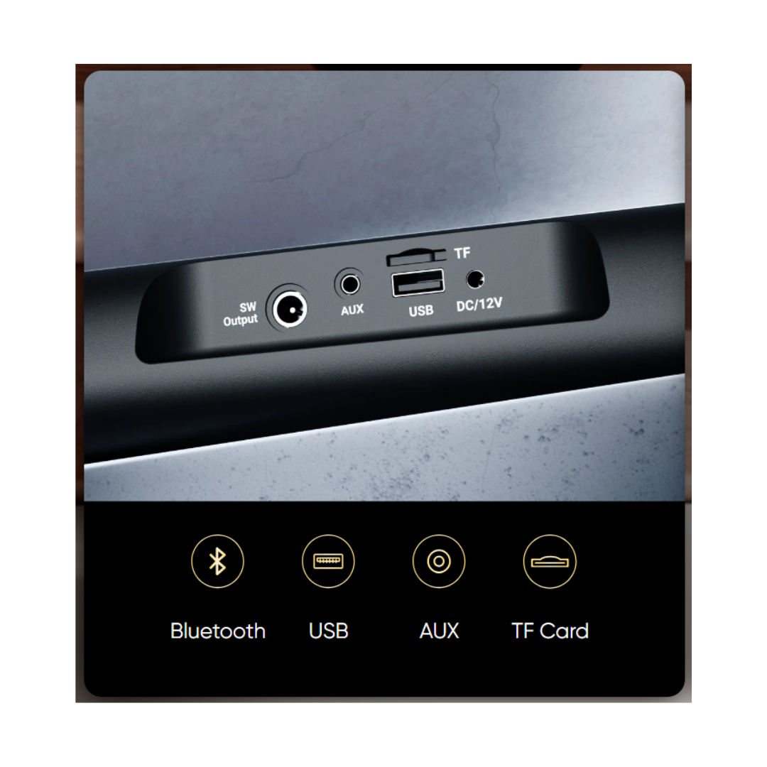 Mivi Fort R50 Soundbar - Ports