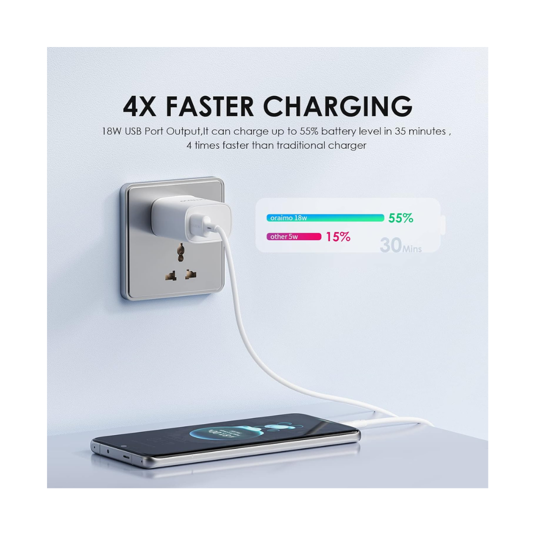 Oraimo 18W Type-C Fast Charger - Fast Charger