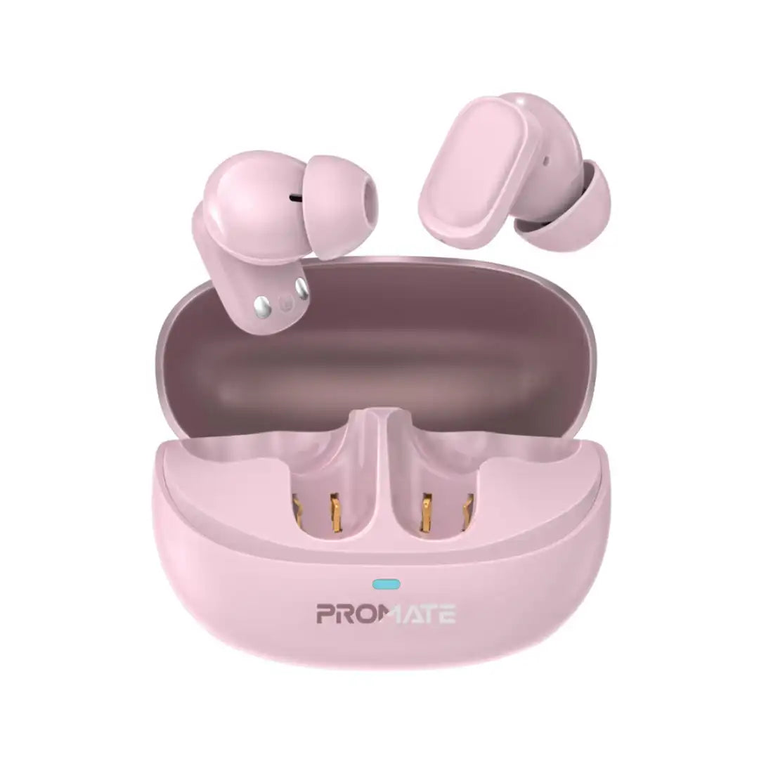 PROMATE LUSH PRO TWS | 400mAh Capacity | 6Hrs Play Time | 35mAh Earbuds Capacity | Dynamic Driver