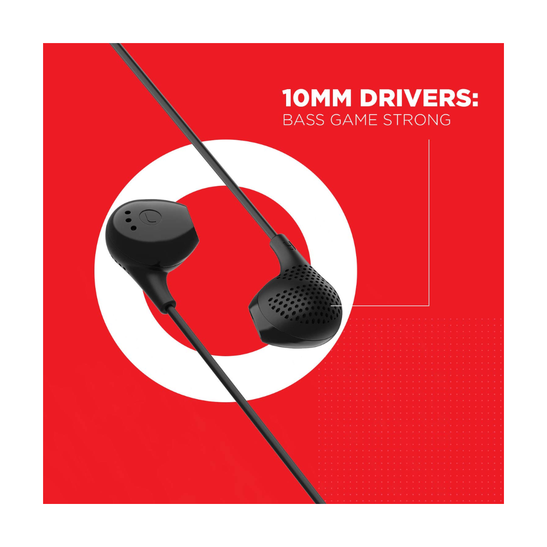 BoAt Bass Heads 104 Wired Earphone - 10mm Drivers