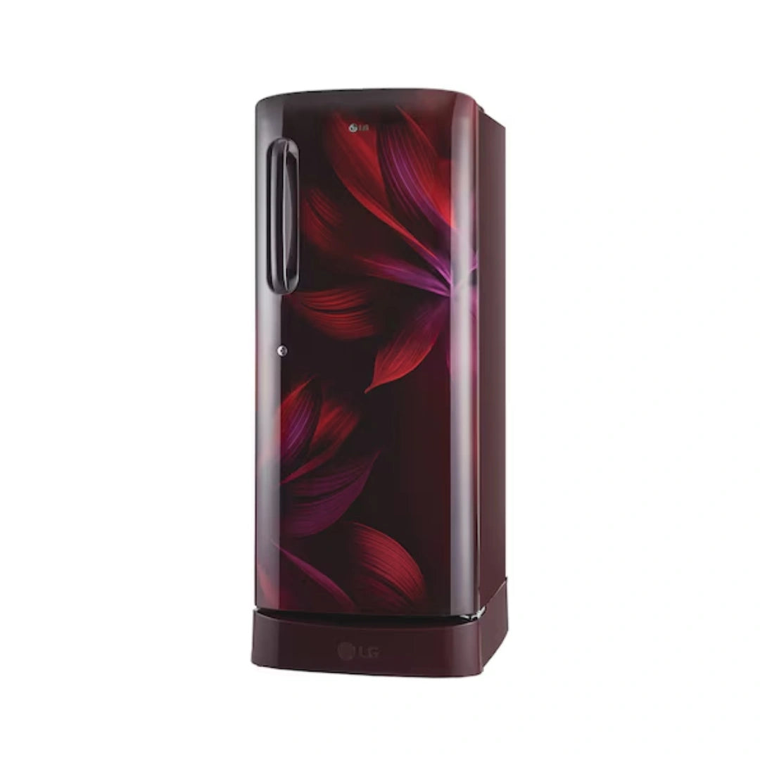 LG 224L 5 Star Single Door Refrigerator | Smart Inverter Compressor |  Toughened glass shelves |  Fast Ice Making | Auto Smart Connect