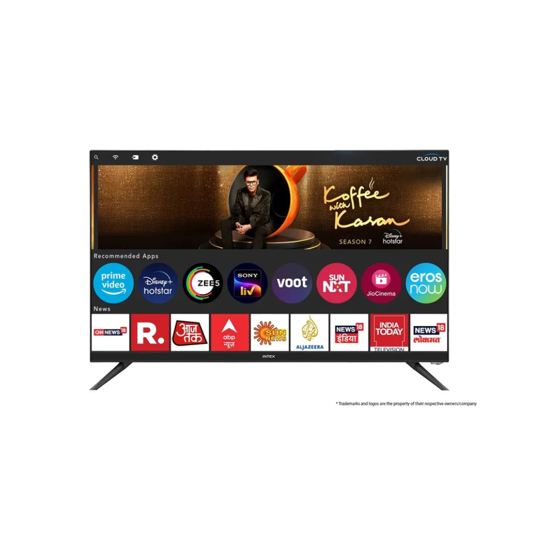 INTEX 32 inch SHF32102 LED TV | HD Display with 1366 x768 Resolution | Smart Remote for Smart Control | 16.7Million Colours in Vivid Hues | Immersive Sound Experience