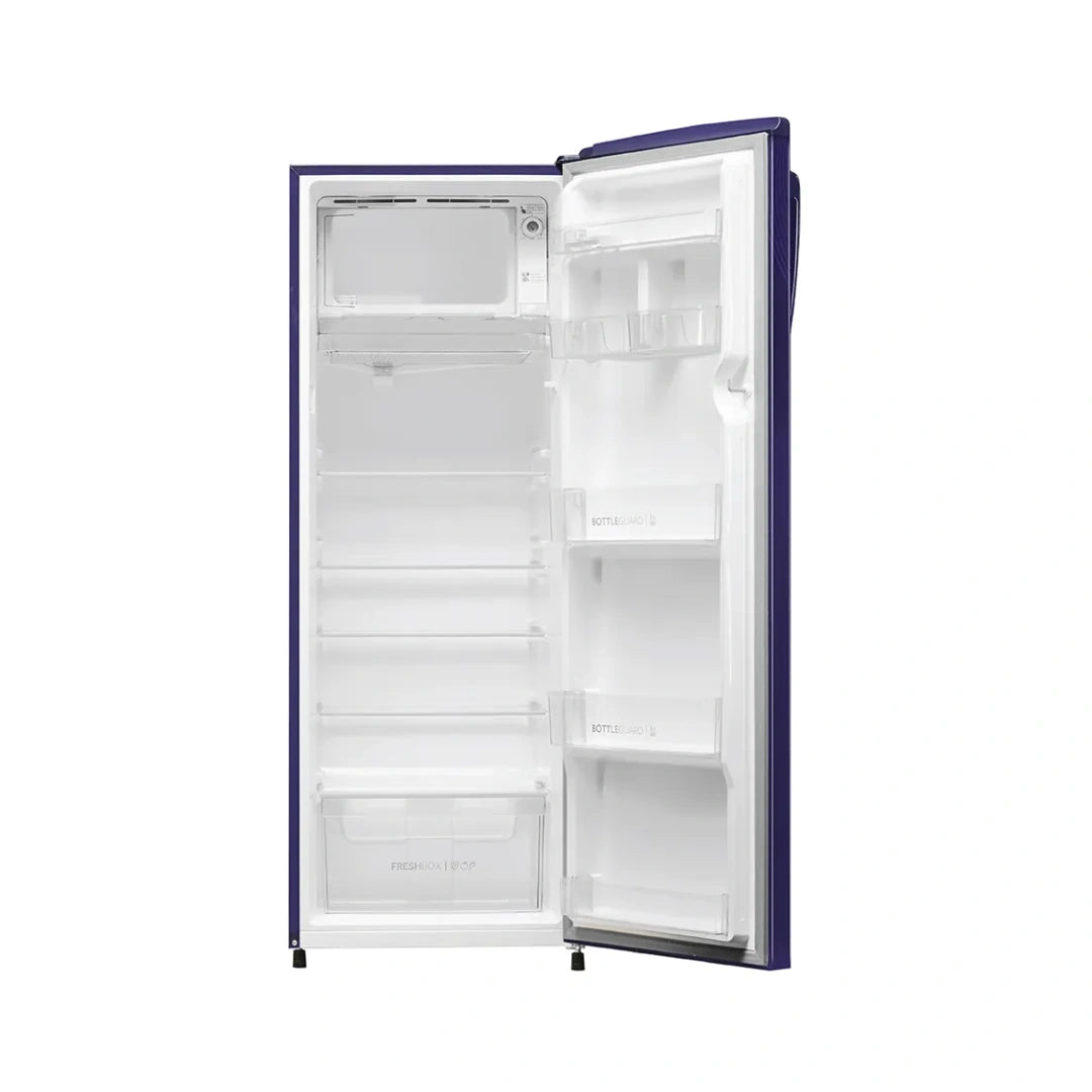 Haier 253L 3 Star Direct Cool Single Door Refrigerator | Diamond Edge Freezing Technology | Stabilizer Free Operation | Inverter Compressor | Toughened Glass