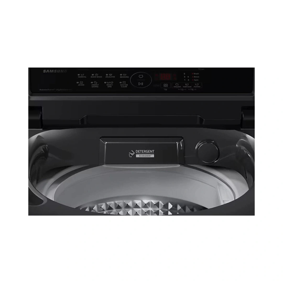 Samsung | 8Kg Fully Automatic Top Load Washing Machine | Ecobubble | Digital Inverter Motor | Rear Control Panel