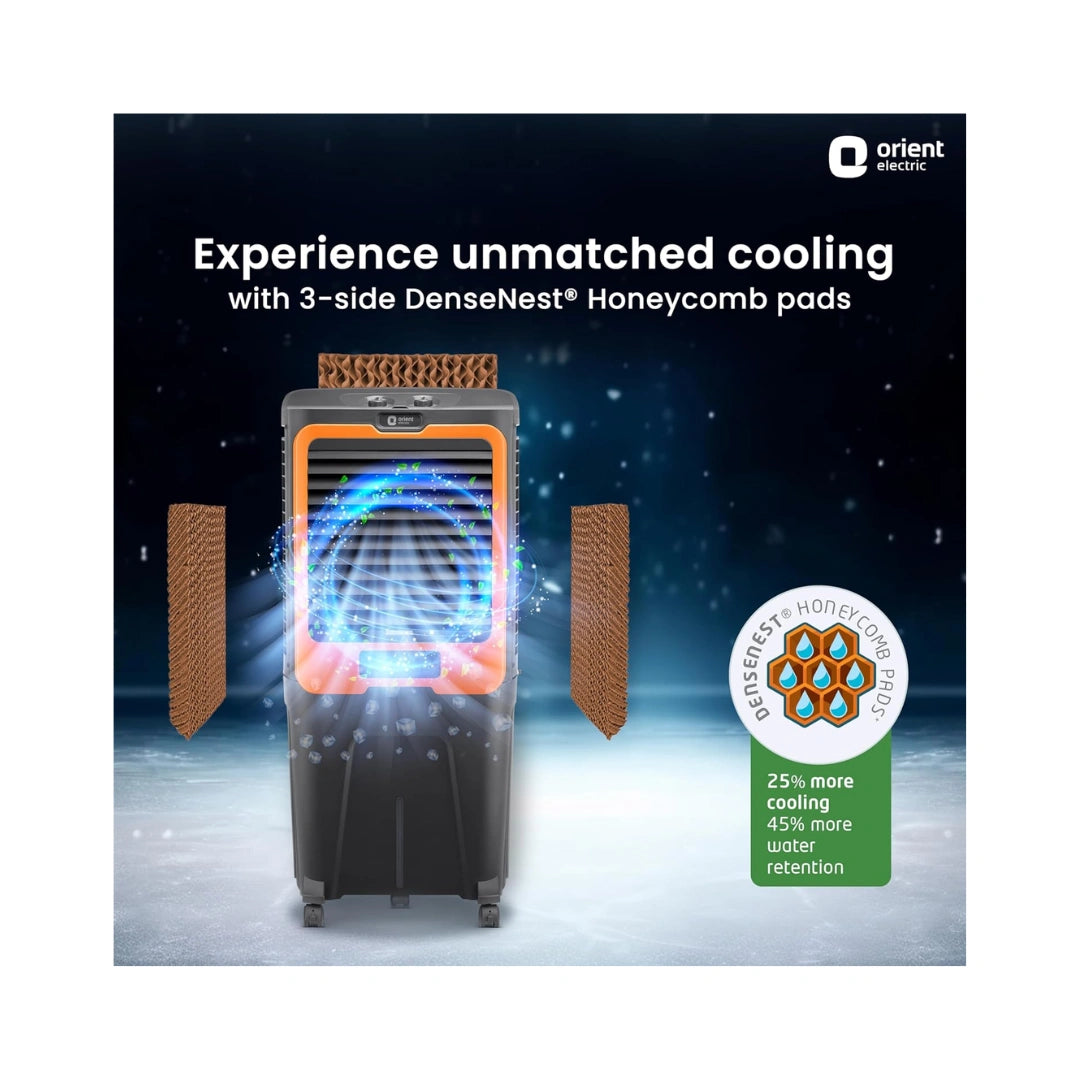 Orient Electric Desert Air Cooler | POWERFUL AIR DELIVERY | LONGEST AIR THROW |  QUICK COOLING WITH ICE CHAMBER | LARGE TANK CAPACITY