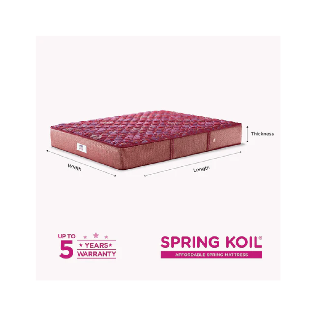 Peps Springkoil Bonnell 6-inch Spring Mattress with Free Pillow