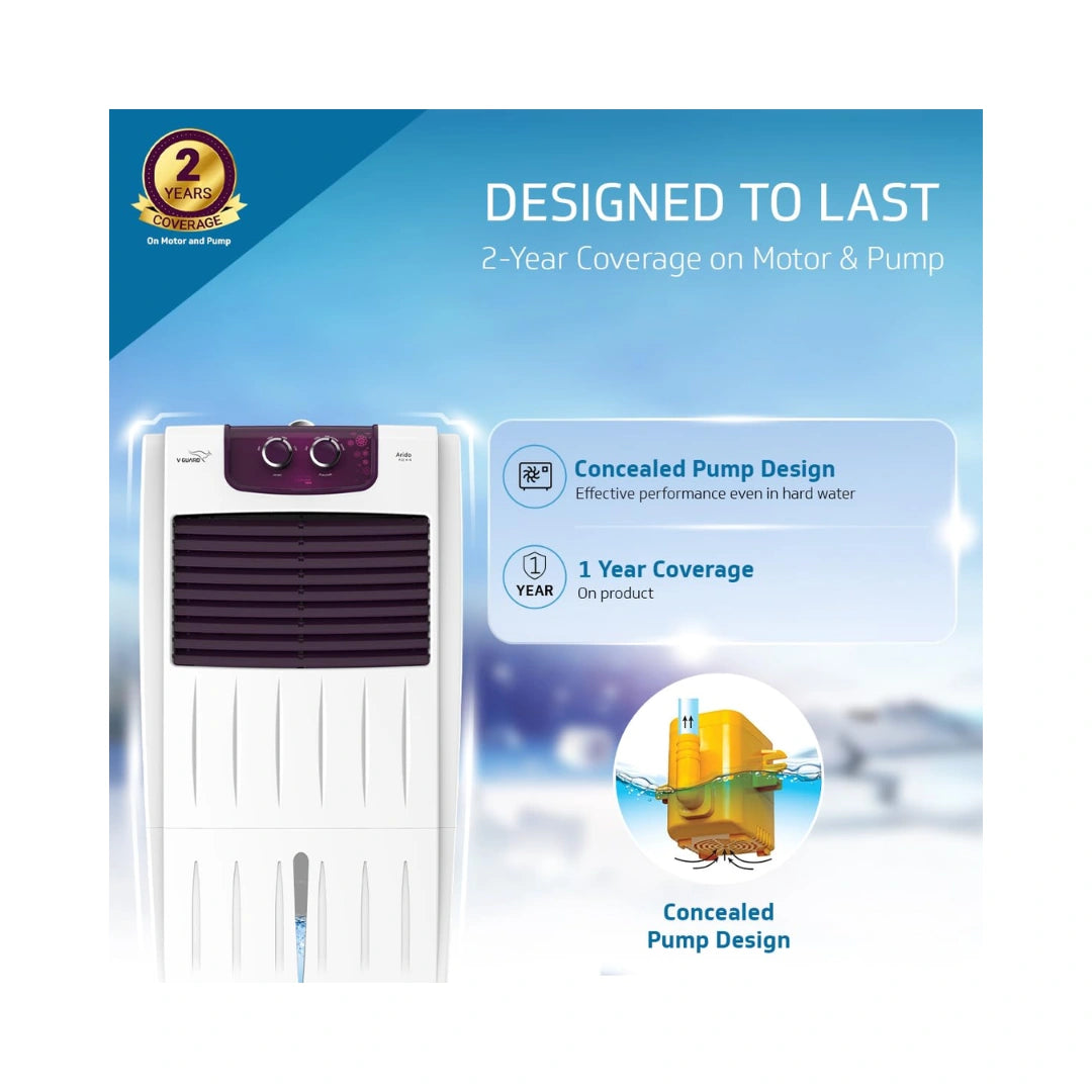 V-Guard Air cooler| Powerful Cooling | 22 L Tank Capacity |