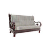 Heritage Meanwal 3 + 1 + 1 Teakwood Sofa | Premium Fabric | Teak Wood |