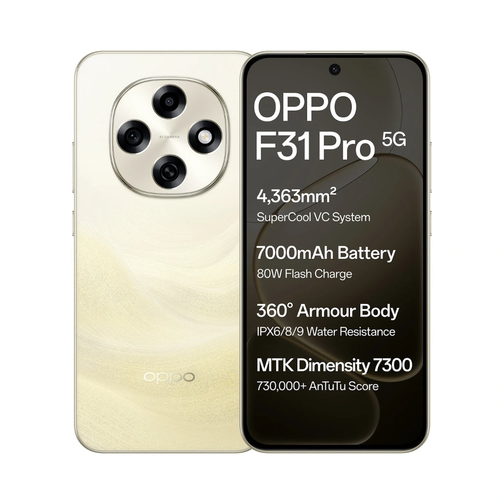 Oppo F31 Pro | AMOLED Display | ColorOS 15.0 | Mediatek Dimensity 7300 | 50MP Rear Camera | 32MP Front Camera | 7000 Mah Battery