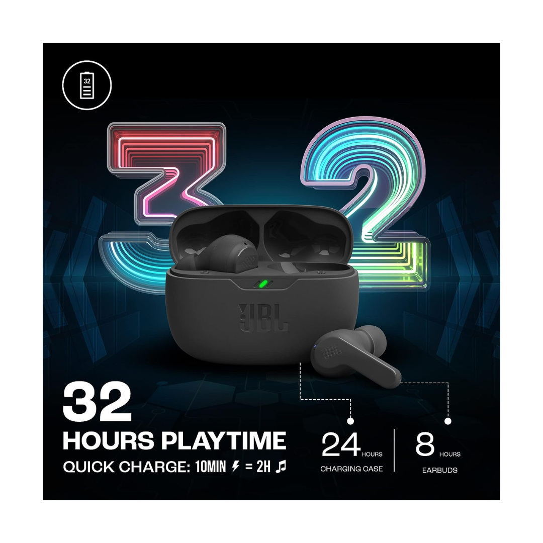 JBL Wave Beam - Bluetooth Earbuds - 32 Hours Playtime