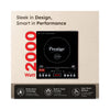 Prestige PIC 3.1 v3 Induction | 2000 Watts Power |  Slim Bodu Elegant Design | Indian Menu Options | Automatic Voltage Regulator | Anti-Magnetic Wall | Automatic Whistle Count