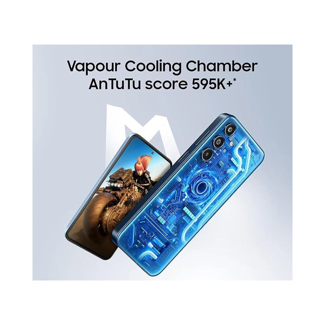 Samsung Galaxy M35 5G | Corning Gorilla Glass Victus+| AnTuTu Score 595K+ | Vapour Cooling Chamber | 6000mAh Battery | 120Hz Super AMOLED Display | 50MP Triple Camera | 13MP Front Camera