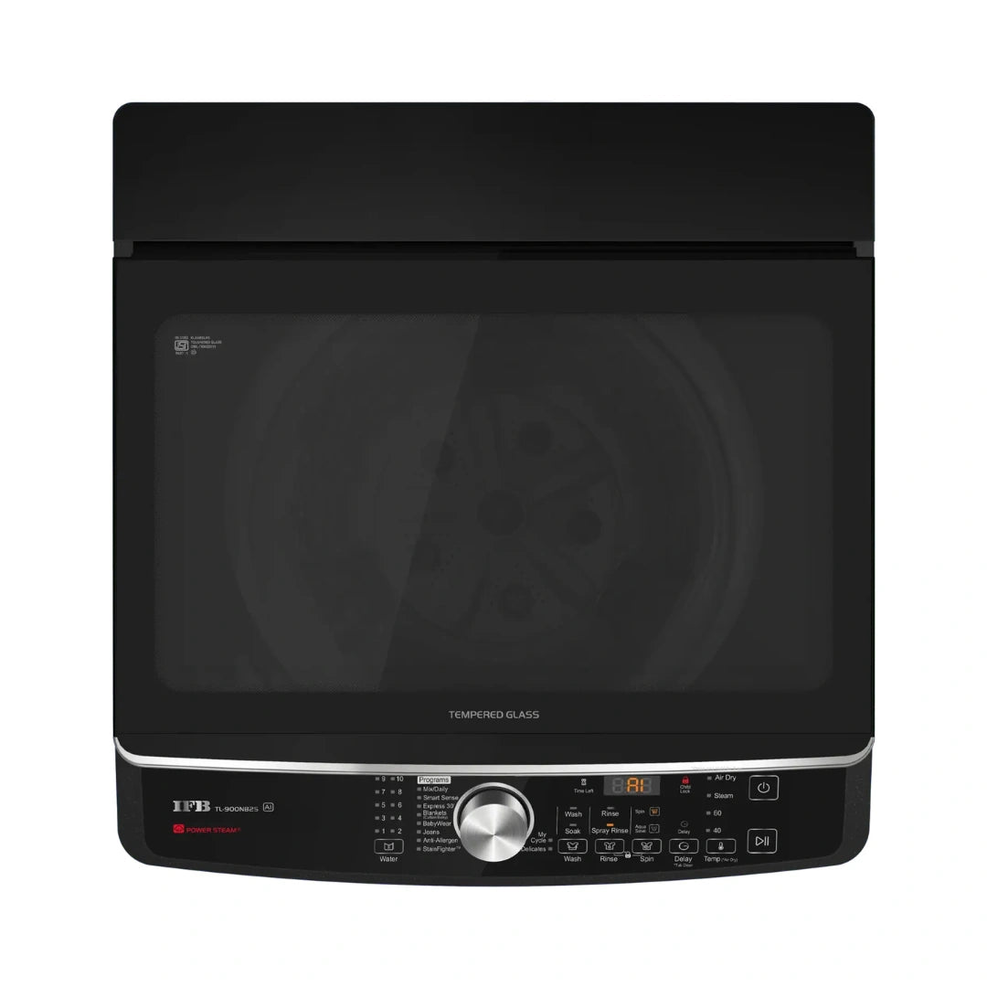 IFB 9Kg 5 Star Fully Automatic Top Load Washing Machine | Power Steam® | Hot Wash At 60°C | Bi Axial Movement | Auto Tub Clean | Powered By AI