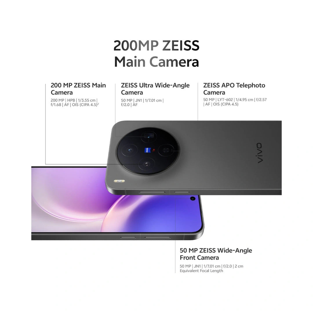 Vivo X300 | MediaTek Dimensity 9500 | AMOLED Display | 200MP Triple Camera | 50MP Front Camera | 6040 mAh Battery | 90W Flash Charge