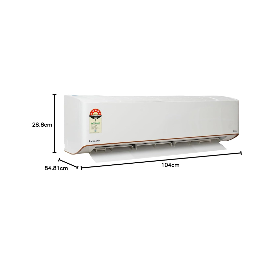 Panasonic 1.5 Ton 5 Star Split Air Conditioner | Copper Condenser | Humidity Control | 7-in-1 Convertible