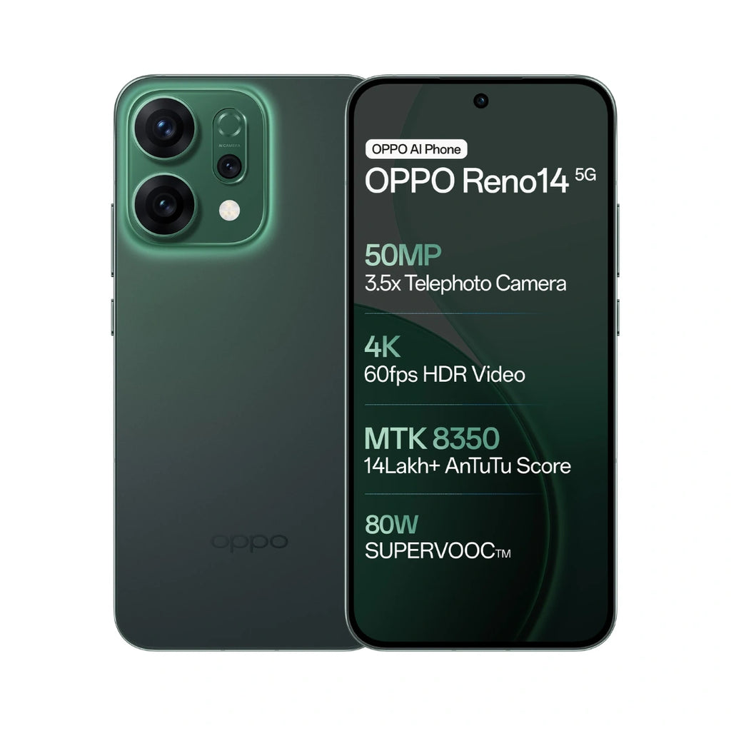 Oppo Reno 14 | 6.59 inches Display | Color OS 15 | Andriod 15 | 50MP Rear Camera | 50MP Front Camera | 6000 Mah Battery