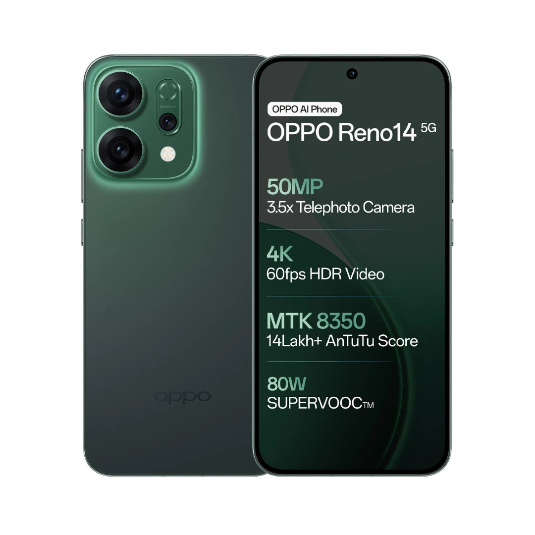 Oppo Reno 14 | 6.59 inches Display | Color OS 15 | Andriod 15 | 50MP Rear Camera | 50MP Front Camera | 6000 Mah Battery