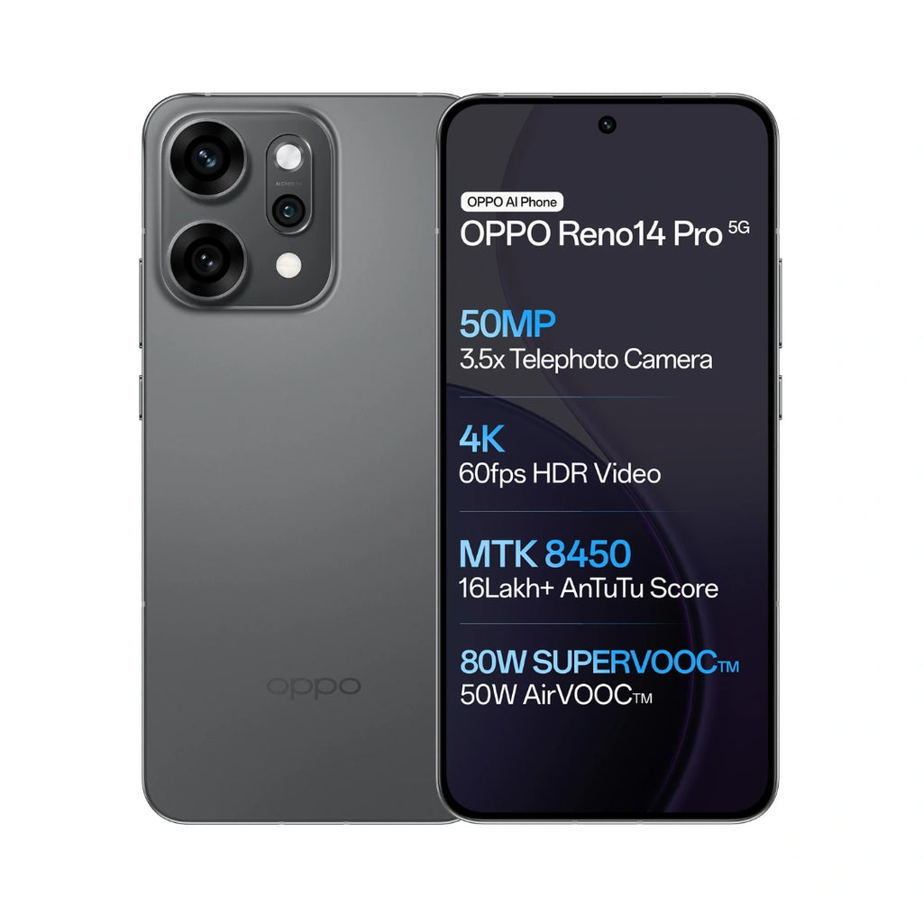 Oppo Reno 14 Pro | 6.83 inches Display | Mediatek Dimensity 8450 | 50MP Rear Camera | 50MP Front Camera | 6200 Mah  Battery