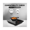 Preethi Indicook IC125 2100-Watt Induction | Sustains high voltage variation | 11 Pre-set Menus | Feather Touch Operation | Clean & Polished Crystal Glass | Customized menu & temperature selection