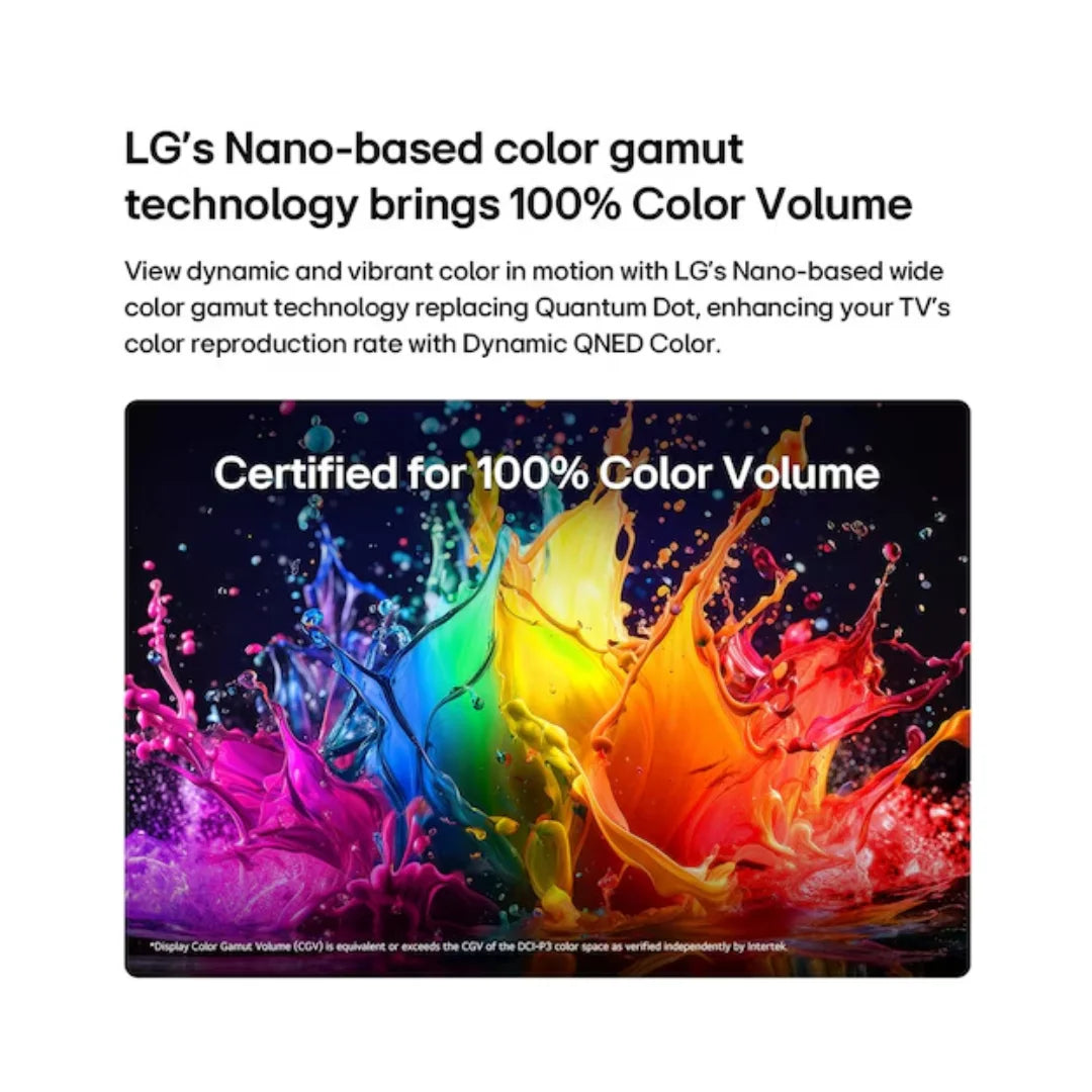 LG 43 inch 43QNED70BLA.ATR Smart TV | 4K QNED Mini LED | Alpha 7 AI Processor 4K Gen9 | 20W Audio Output | webOS 26