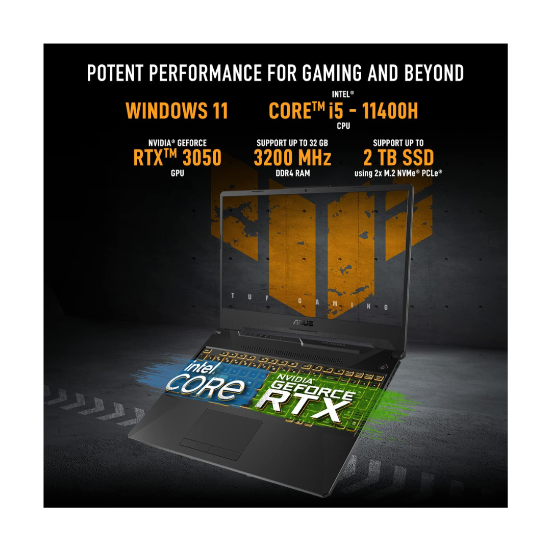 Asus TUF Gaming F15 Laptop - Core i5 - 11400H - 11th gen