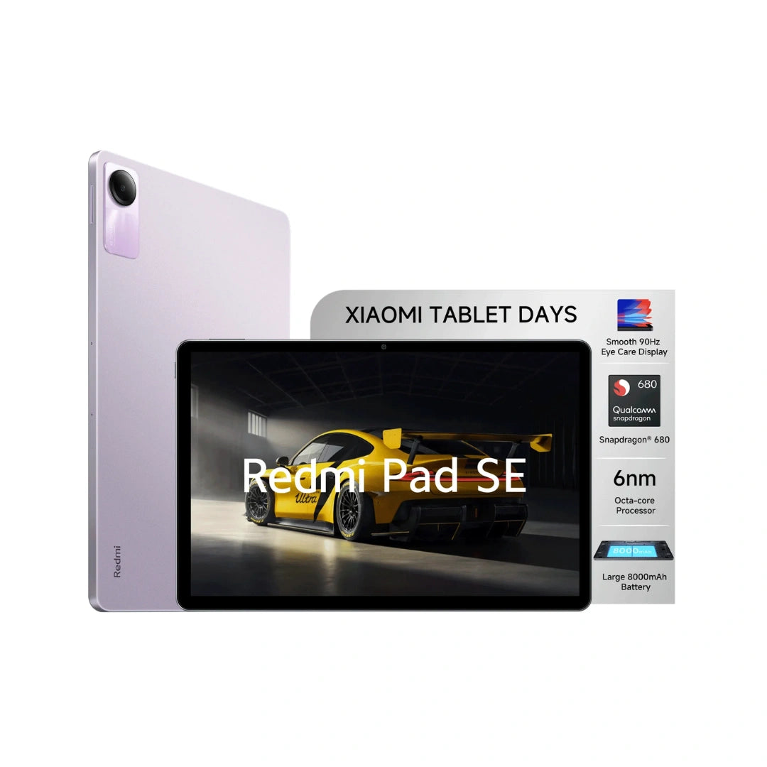 Redmi Pad SE| All Day Battery | Qualcomm Snapdragon 680| 90Hz Refresh Rate| FHD+ Display (11-inch/27.81cm)| Dolby Atmos| Quad Speakers| Wi-Fi