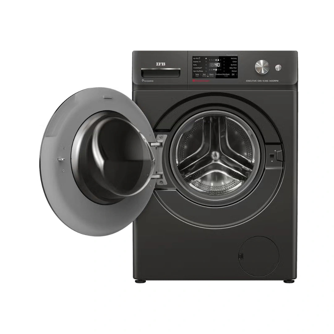 IFB 9kg Deep Clean Front Load Washing Machine | Power Steam® & 24 Wash Programs | Eco Inverter Motor | Wi-Fi & Voice Control Enabled | High-Speed 1400 RPM Spin