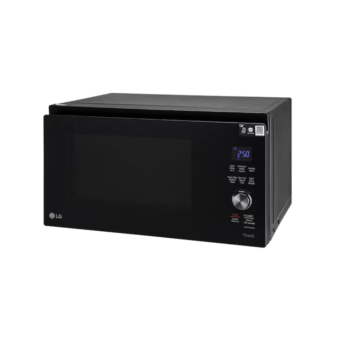 LG 32 L Scan-To-Cook Charcoal Microwave Oven |  32L Wi-Fi enabled Microwave Oven | Ghee in 12 minutes | Diet Fry™ & 30 Heart Friendly Recipes