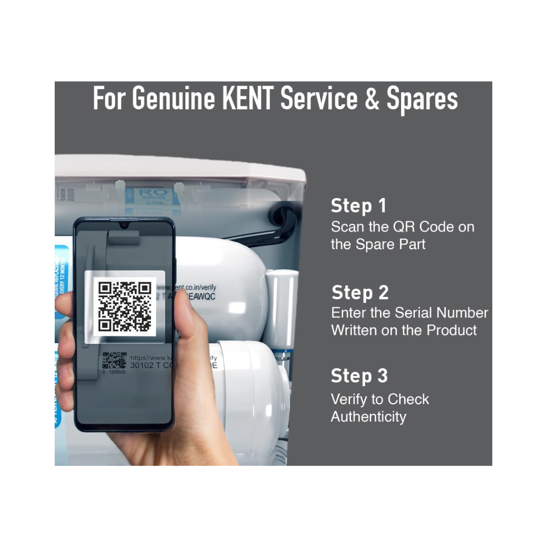 KENT Grand Plus-Black RO Water Purifier | Multiple purification by RO+UV+UF +TDS |  UV LED protection