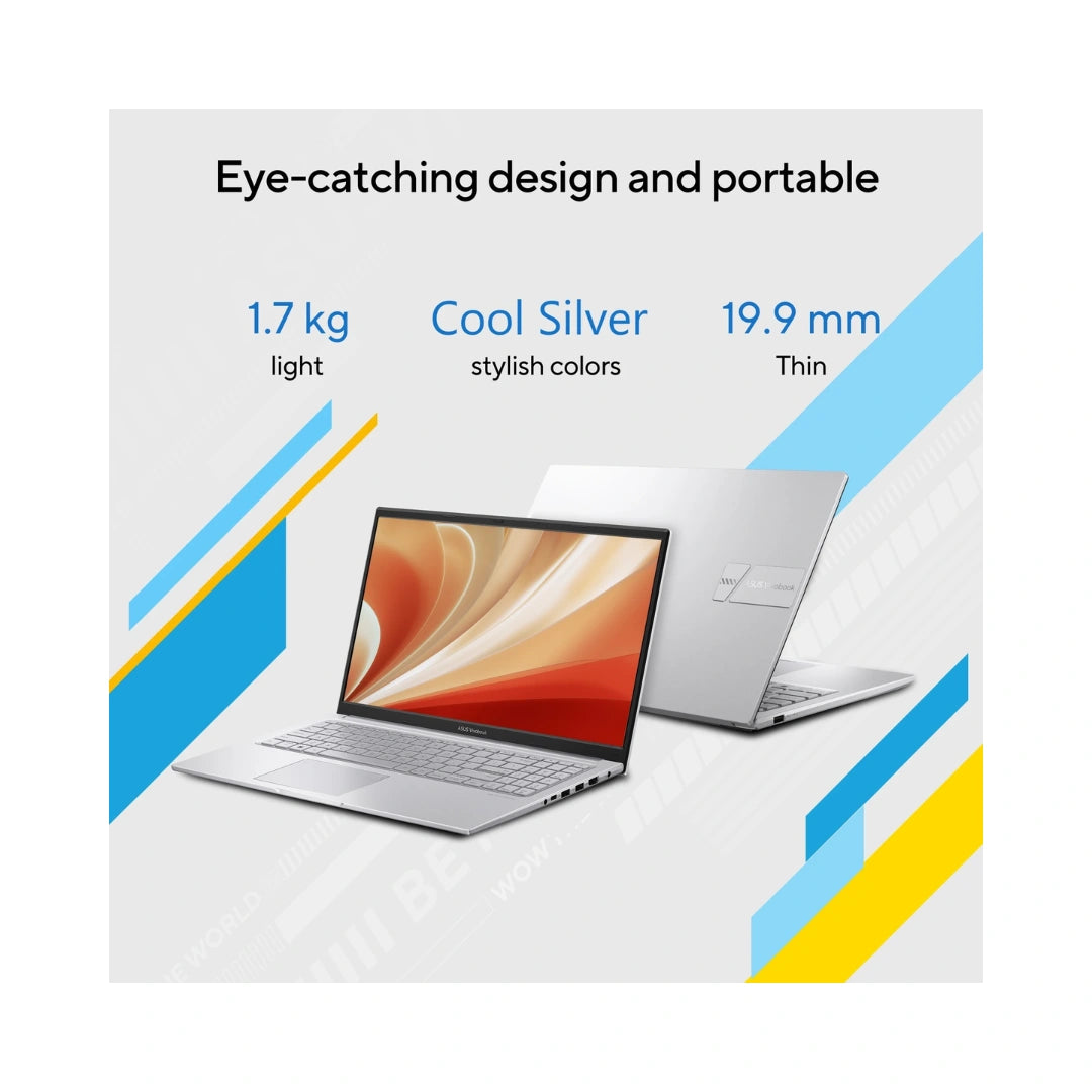 ASUS Vivobook 15 | 8GB/512GB/SSD | X1504VAP-BQ1321WS | Intel Core i3-1315U Processor | 15.6 inch Display | 16:9 Aspect Ratio | 60Hz Refresh rate | 720p HD Camera | With Privacy Shutter