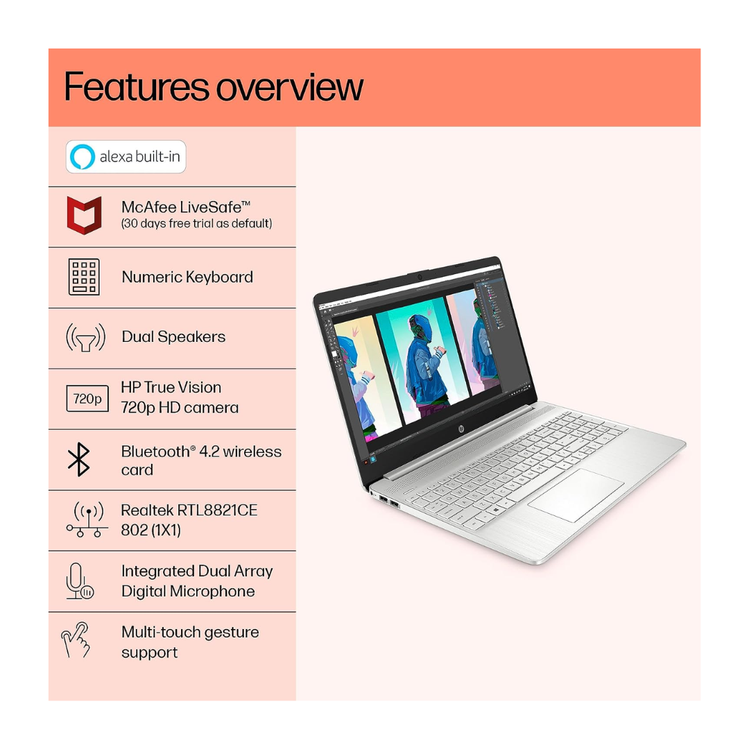 HP 15s-EQ2143AU (AMD/ Ryzen 3/ 8GB/ 512GB SSD/ Win 11) Laptop