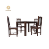 Goodwood Clinton 4 Seater Dining Table Set | Shesham Wood | Glass Top |