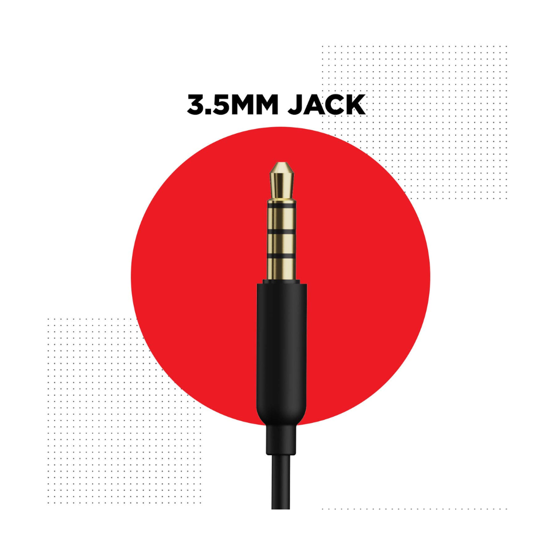 BoAt Bass Heads 104 Wired Earphone - 3.5mm Headphone Jack