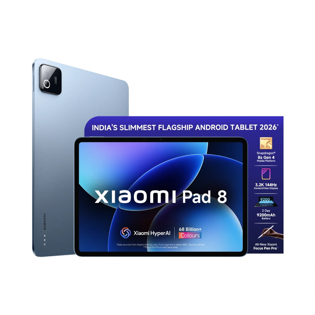 Xiaomi Pad 8 | 11.2 inches LCD Display Up to 144Hz Refresh Rate | Snapdragon® 8s Gen 4 | 13MP High-Resolution Rear Camera | 8MP Ultra-Wide Front Camera | 9200mAh Battery | Dolby Atmos® Hi-Res Wireless Audio