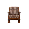 Heritage Suriyan 3 + 1 + 1 Teakwood Sofa | Premium Fabric | Teak Wood |