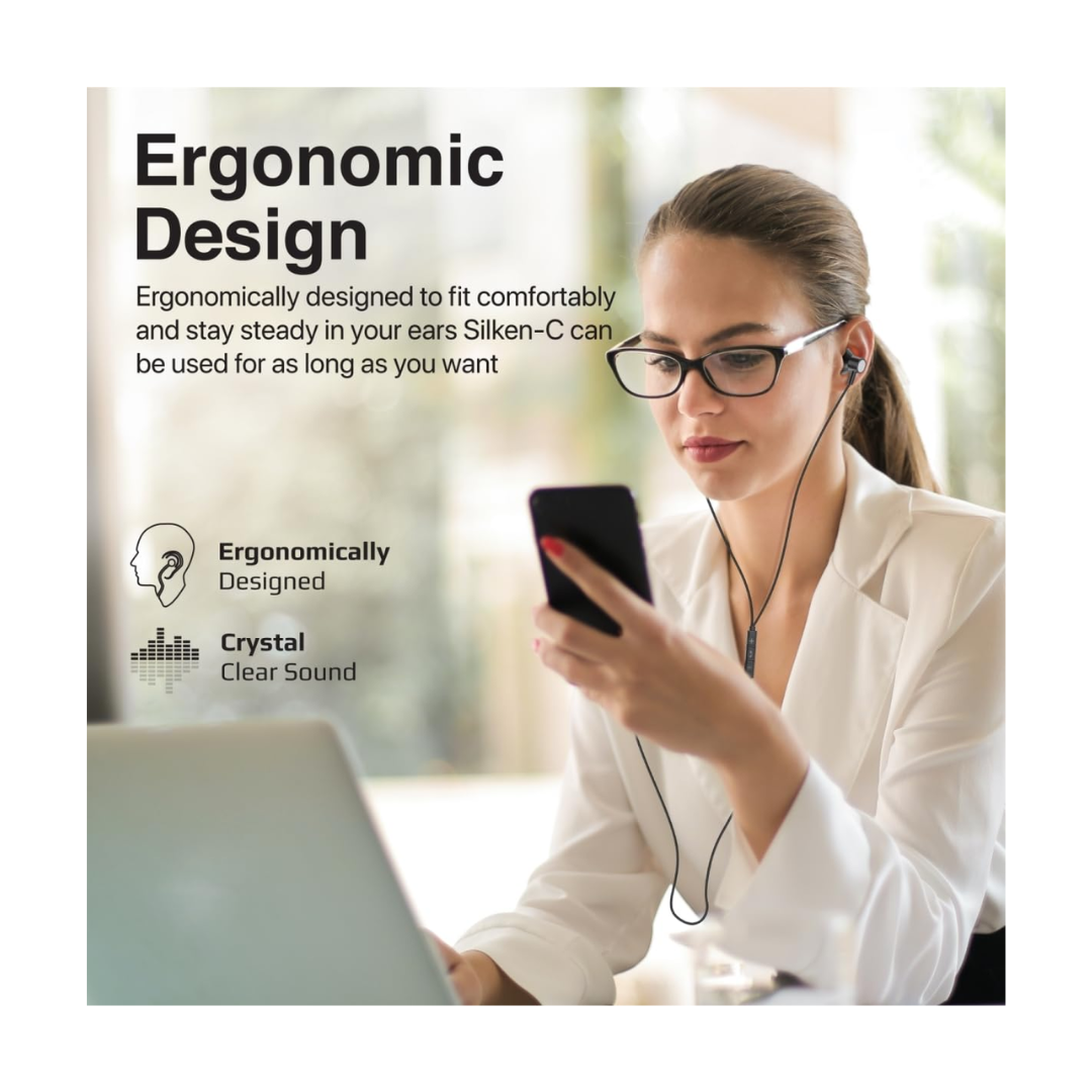 Promate Silken-C Wired Eraphone - Ergonomic Design