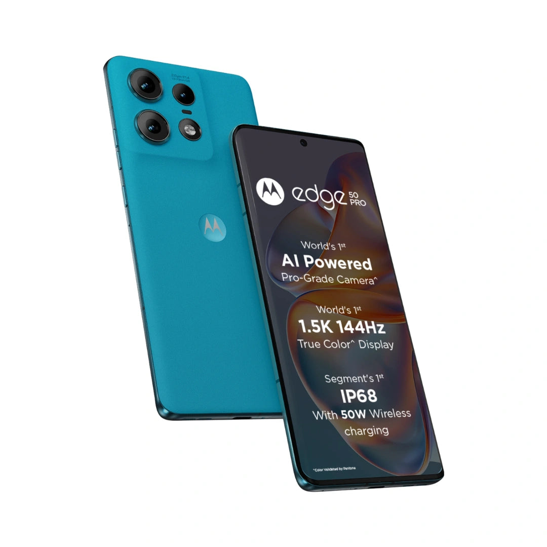 Motorola Edge 50 Pro 5G with 125W Charger | 50MP+13MP+10MP | 50MP Front Camera | 125W TurboPower Charging | IP68 Waterproof