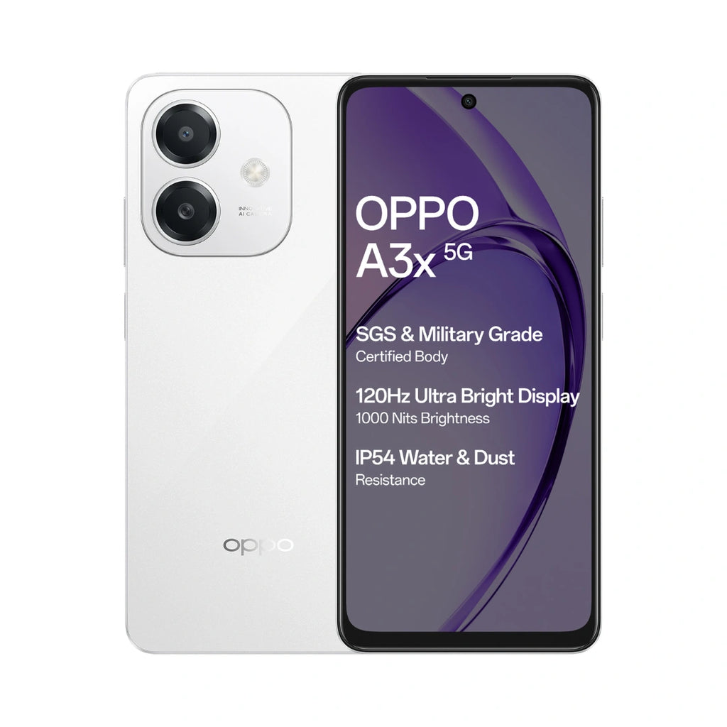 Oppo A3X 5G (4GB RAM, 128GB Storage) | 6.67” HD+ 120Hz Refresh Rate Screen | 45W SUPERVOOC