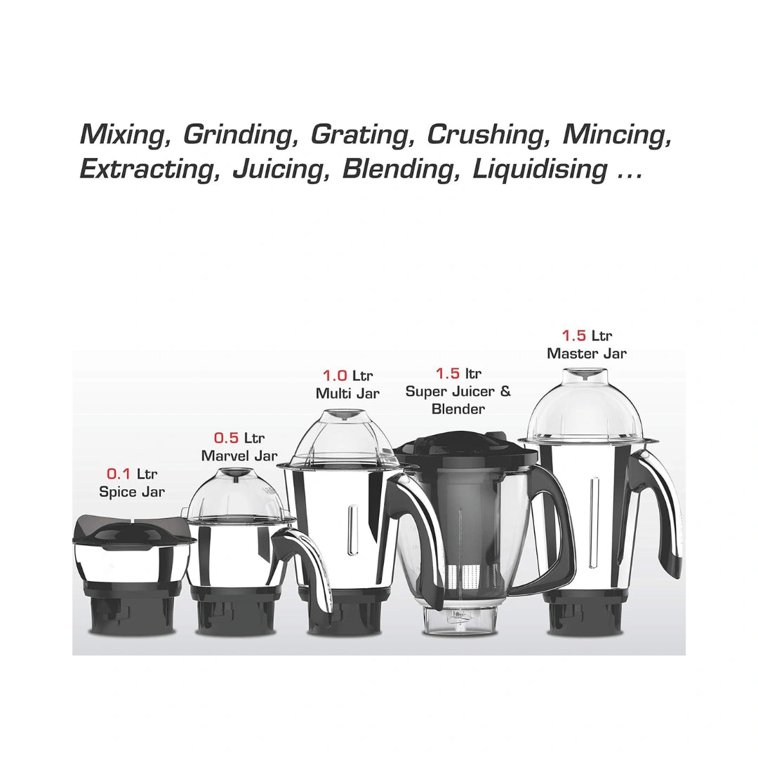 Vidiem MG 518 A VSTAR Premium 750 Watts Juicer Mixer Grinder | 5 Cool Features |  5 Different Jars