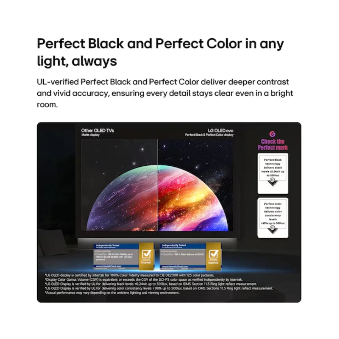 LG 77 inch OLED77C6PLA.ATR | Alpha 11 AI Processor 4K Gen3 with Dual AI Engin | Dolby Vision | webOS 26 | Alpha 11 AI Sound Pro | 120Hz Refresh Rate