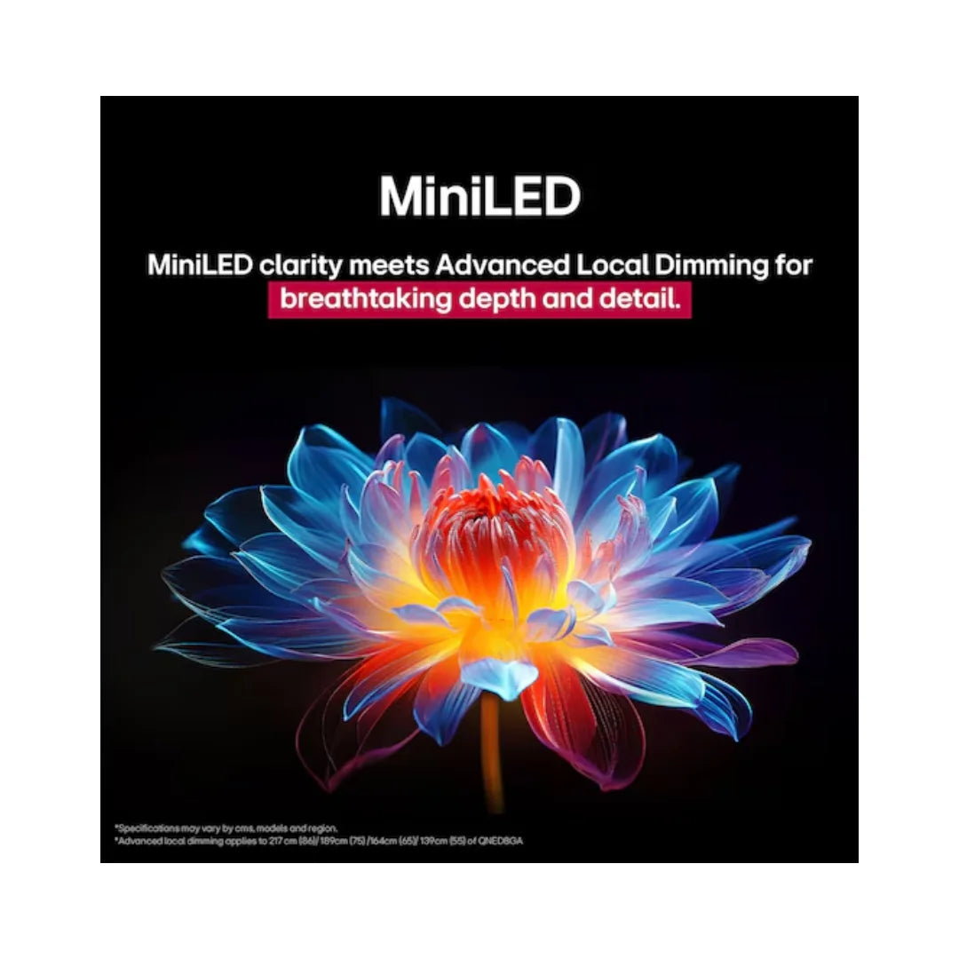 LG 55 inch 55QNED8GA6A.ATR Smart TV | 4K QNED MiniLED Display | 4K Ultra HD (3,840 x 2,160) Resolution | webOS 25 | α8 AI Sound Pro