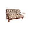 Heritage Valli 3 + 1 + 1 Teakwood Sofa | Premium Fabric | Frame Material : Teak Wood |