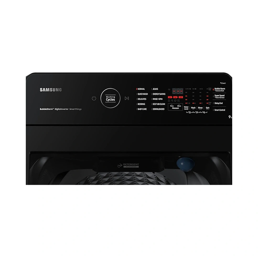 Samsung | 9.0 kg Ecobubble Top Load Washing Machine | Ecobubble™ | Smart Control with Wi-Fi | SuperSpeed™ | Digital Inverter Motor