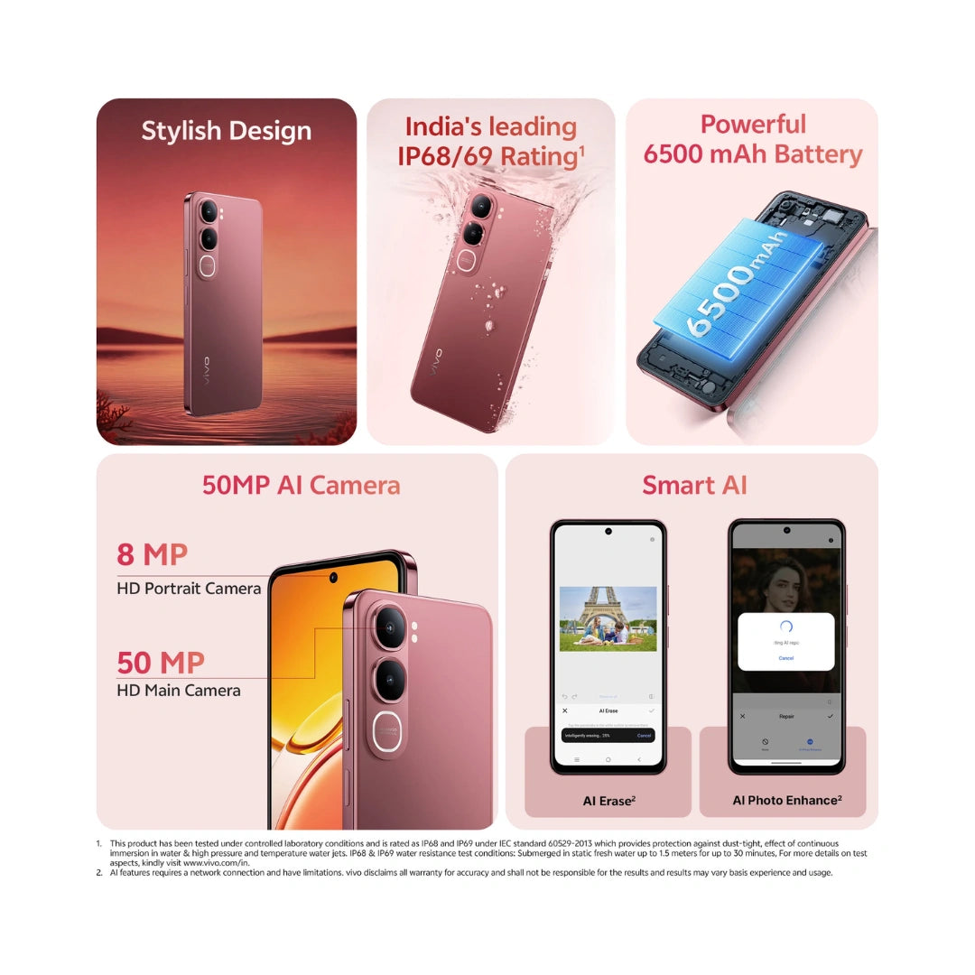 Vivo Y31 5G | 6.68 inches Display | 120Hz, 1000 nits (HBM) | Snapdragon 4 Gen 2 (4 nm) | 50 MP Rear Camera | 8MP Front Camera | 6500mAh Battery | 44W Fast Charing Support